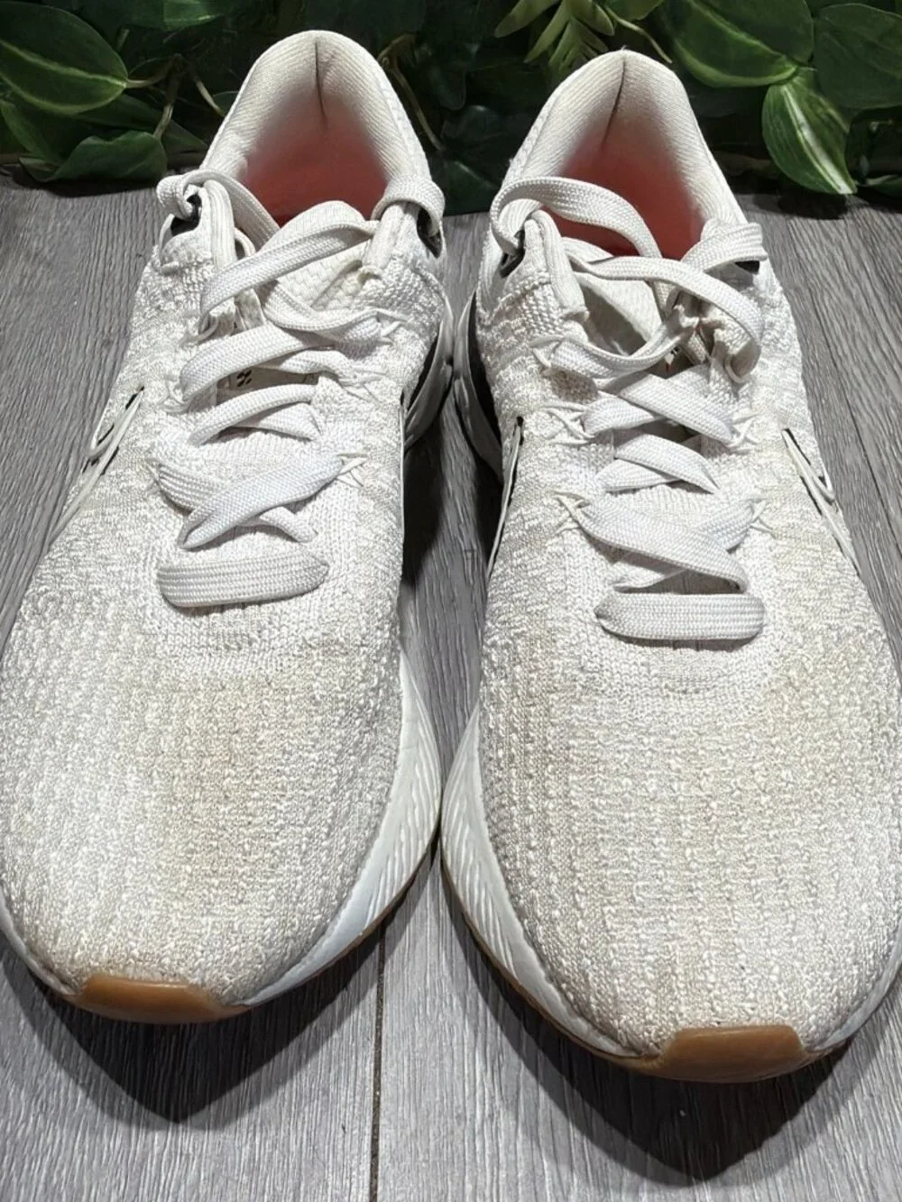 Nike React Infinity Run Flyknit2 White Black Running Shoes Sneaker Women 9.5 - Picture 3 of 10